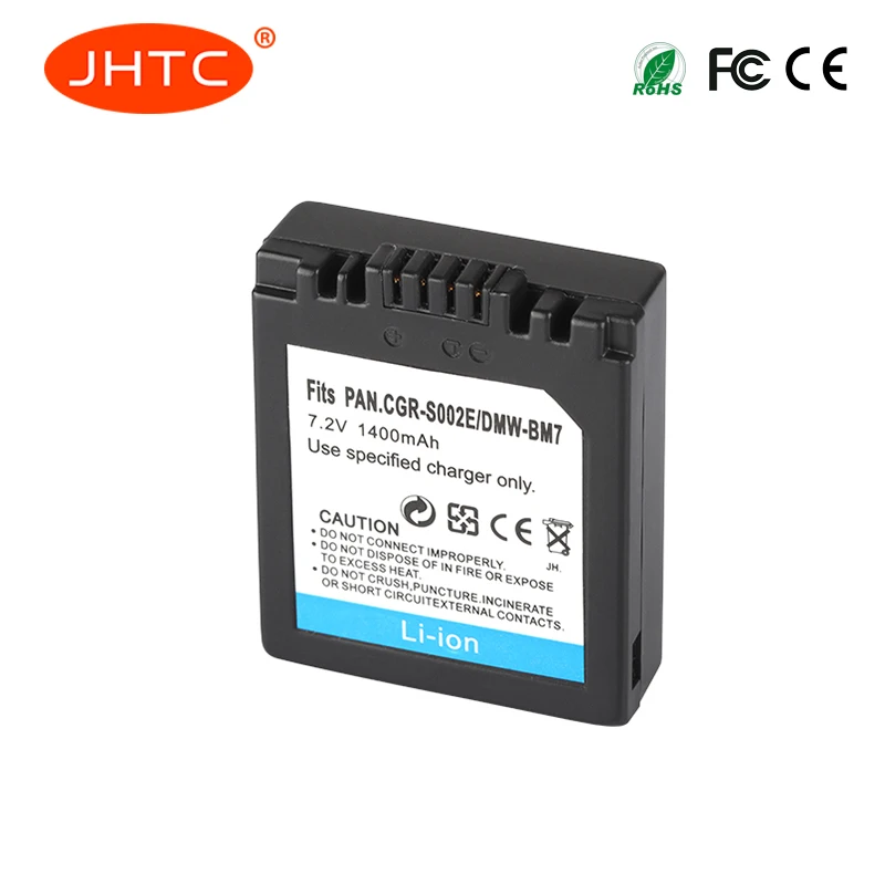 Batteria CGAS002 CGA-S002 per batteria Panasonic DMC-FZ1 DMC-FZ10 DMC-FZ10EG-K DMC-FZ3B per batteria Panasonic S002 1400mAh