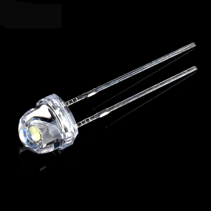 1000pcs 10Colorsx100pcs 5MM Straw Hat LED Diffused Kit 5 MM 3V Warm White Green Red Blue Yellow Orange Purple UV Pink RGB