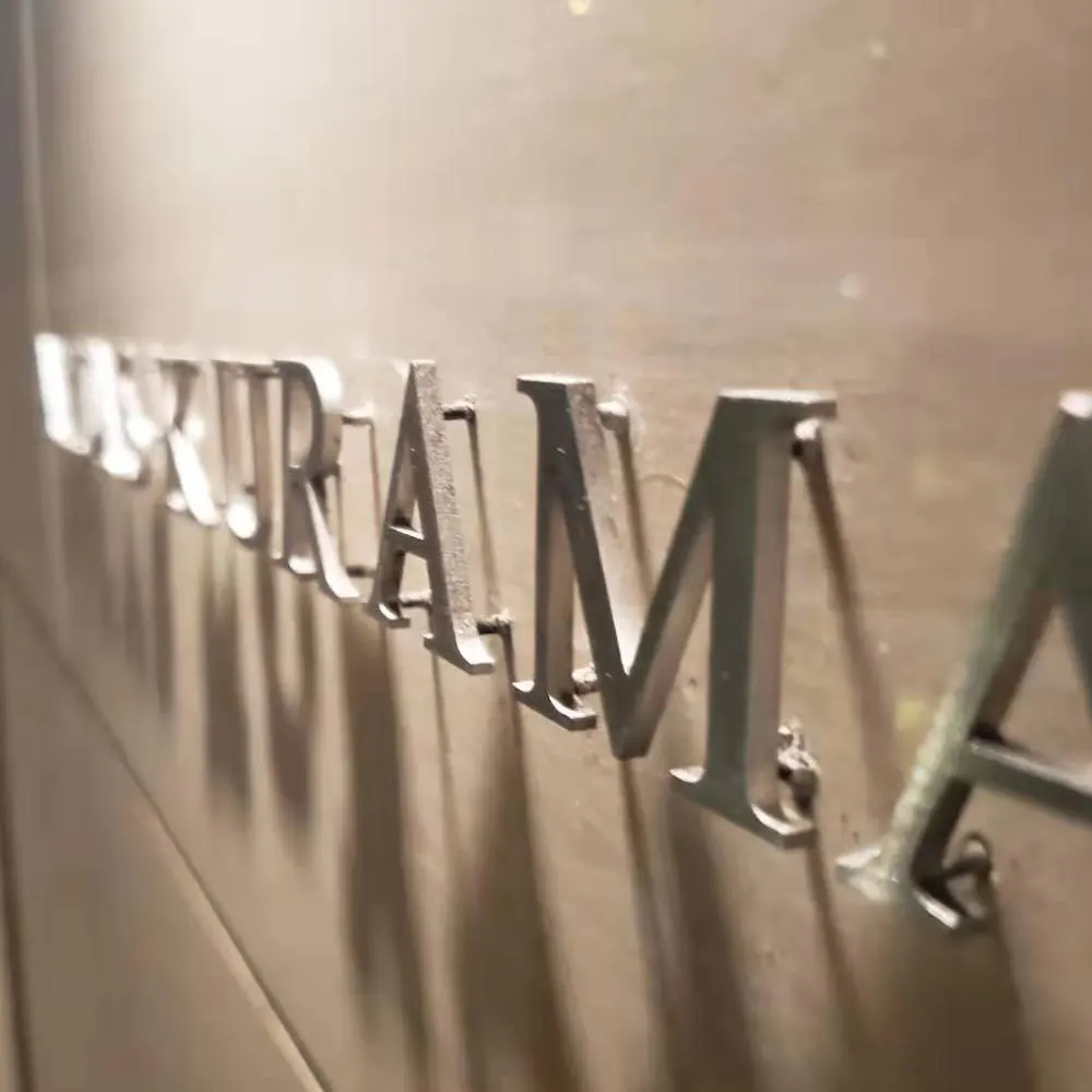 Groothandel Goedkope Aangepaste 3D Rvs Solid Cut Brief Teken Laser Cut Brief Stand Uit De Muur