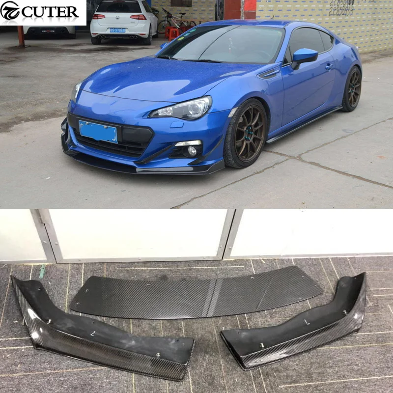 FT-86 Brz Jdm Style Carbon Fiber Front bumper lip splitter for Toyota Gt 86 Subaru Brz Car Styling 13-16