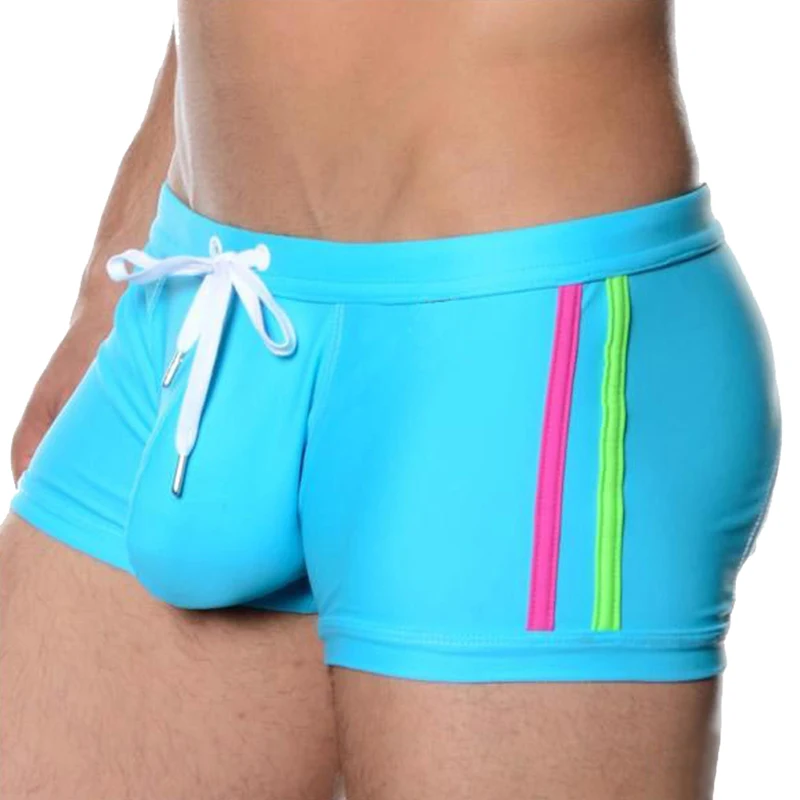 Sexy Bademode Herren Nylon Quick Dry Surfen Board Shorts Männlichen Sport Strand Schwimmen Trunks Pouch Badeanzüge Maillot De Bain