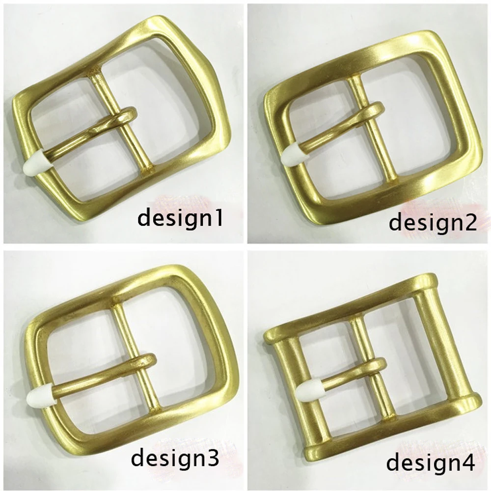 

DIY leather craft solid brass material 40mm inner width men tri glide pin belt buckle 4pcs/lot