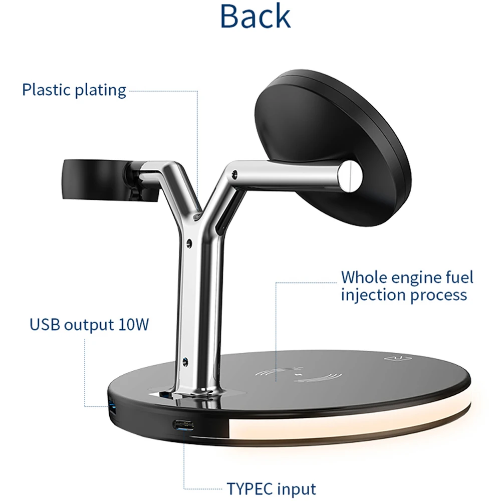 Imagem -05 - Magnético Carregador sem Fio 15w Estação de Carregamento Rápido para Magnético Iphone 14 13 12 Pro Max Carregadores para Apple Relógio Airpods em