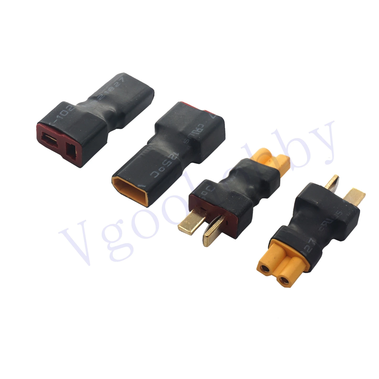 2Pairs No Wires XT30 to T-Plug Deans Style Female Male Adapter Wireless Connector for RC FPV Drone Car Lipo NiMH Charger ESC