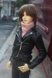 1/4 1/3 BJD doll leather jacket coat clothes Accessories for BJD/SD ID72 Strong uncle,not include doll,shoes,wig and other E2612
