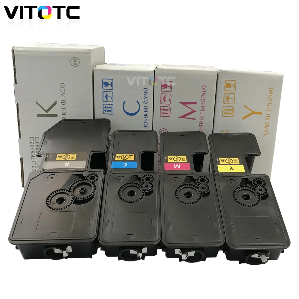 4 Colored TK-5230 TK5230 Refillable Toner Cartridge For KYOCERA Ecosys M5521cdw M5521cdn P5021cdw P5021cdn M5521 P5021 printer