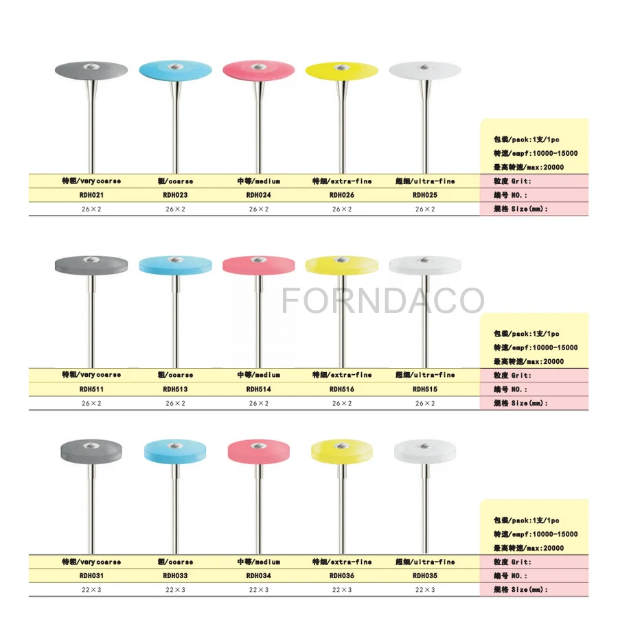 Dental Rubber Diamond Polisher All-ceramic Zirconia Ceramic Trim High Bright Polishing No Need Polishing Paste And Wax