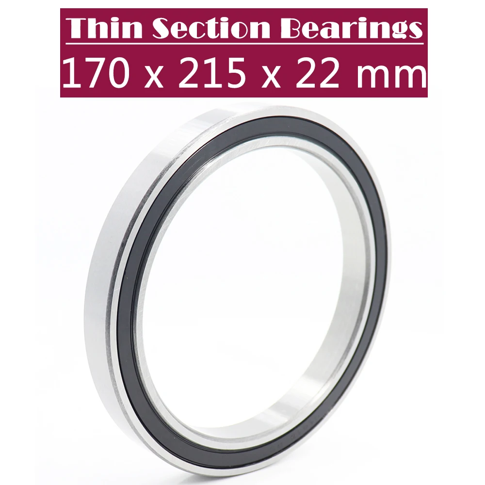 6834 2RS Bearing 170*215*22 mm ( 1 PC ) Metric Thin Section Bearings 61834 RS