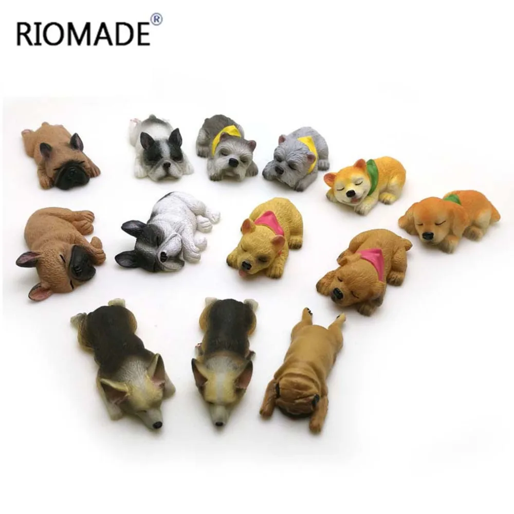 Corgi Bulldog Silicone Fondant Molds 13 Dogs Shape Animal Cake Decorating Tools Chocolate Dessert Polymer Clay Mould F0661XG