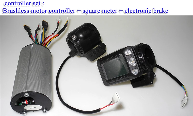 DC24V 250W Driver controller set instrument and electronic brake with Hall For Carbon fiber electric scooter