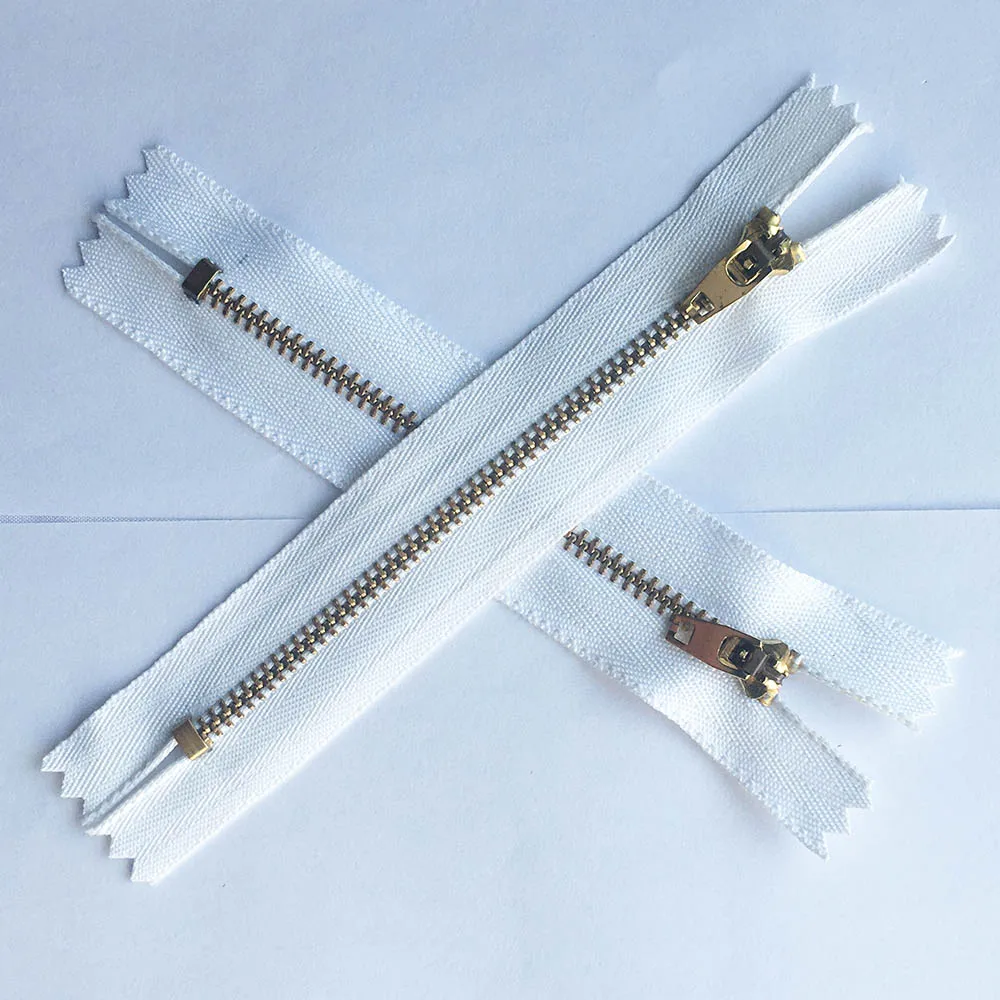 10pcs 3# Metal Zipper Zip Ziper For Jeans Sewing Handbag Sewing DIY Black White 8 / 10 / 11 / 12 / 13 / 14 / 15 / 18 cm Zippers