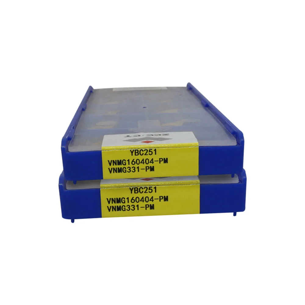 Herramienta de torneado externo original, herramienta de torno CNC de hoja de carburo, VNMG160404, VNMG160408, VNMG160412-PM, YBC251, YBC252