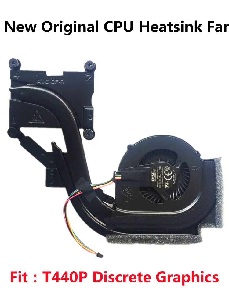 New Original CPU Cooling Fan Heatsink Radiator Cooler For Lenovo Thinkpad T440P SWG Laptop Discrete Graphics GPU FRU：00HM903