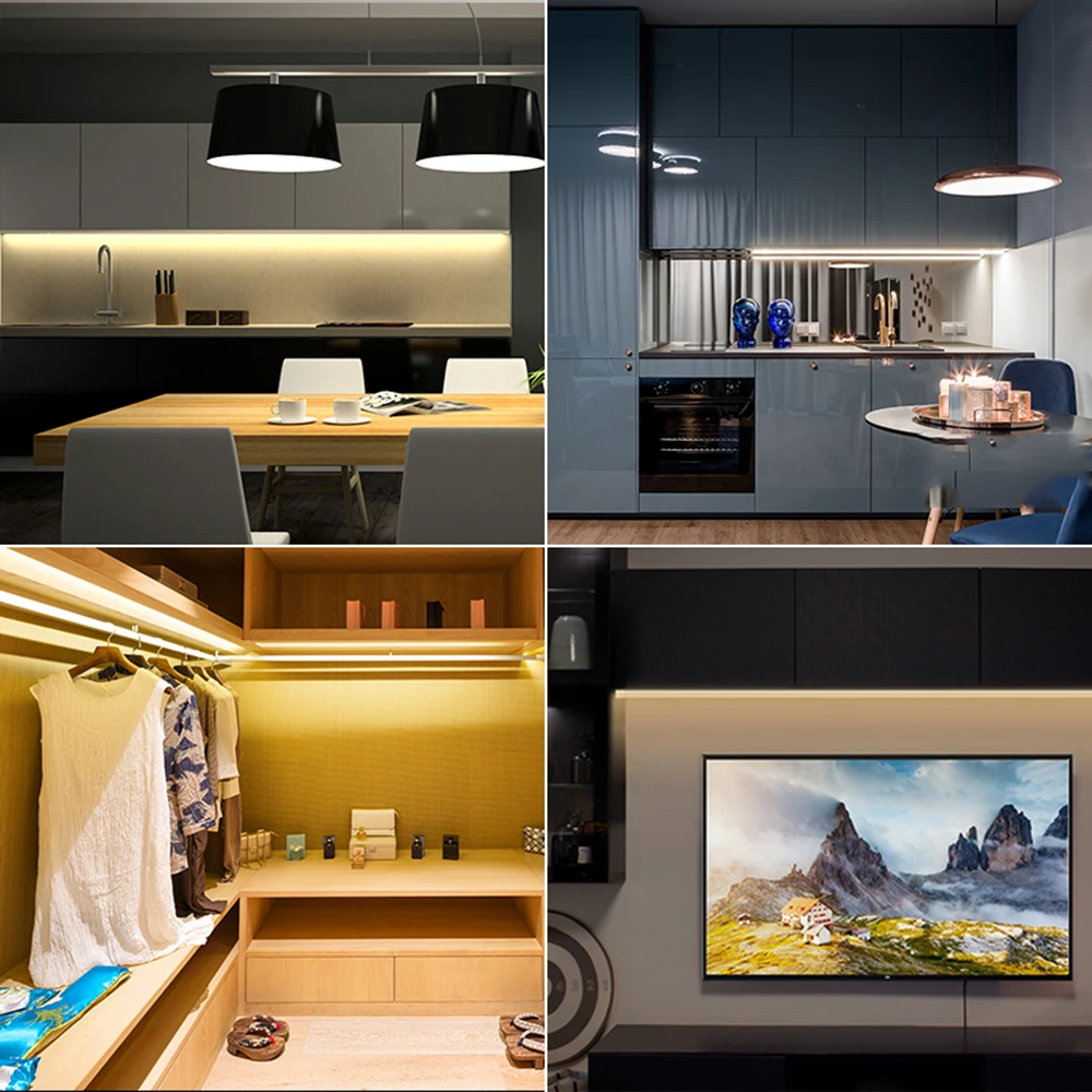 5V COB LED Strip Light USB Powered With ON/OFF Switch 1M 2M 3M LED Tape Ribbon 320Leds/M Lamp Rope High Density FOB Linear Light