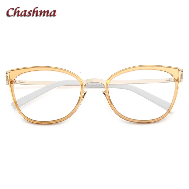 Chashma Cat Eye Frame Prescription Glasses Women Optical Eyewear Acetate Top Quality Light Weight Spectacle for Progressive Lens