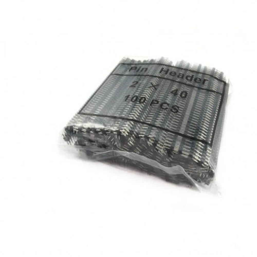 100 stücke 2,54mm Zweireihig Männlichen 2x40P Abtrünnigen PCB Board Pin Header Stecker Streifen Pinheader 2*40 pin Für Arduino