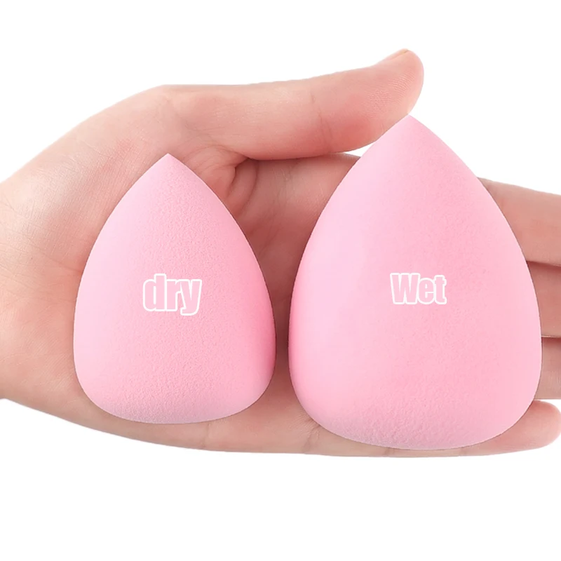 2 pcs/set Women Makeup Sponge Wet Dry Use  Beauty Egg  Cushion Foundation Powder Sponge Beauty Tool Makeup Accessories