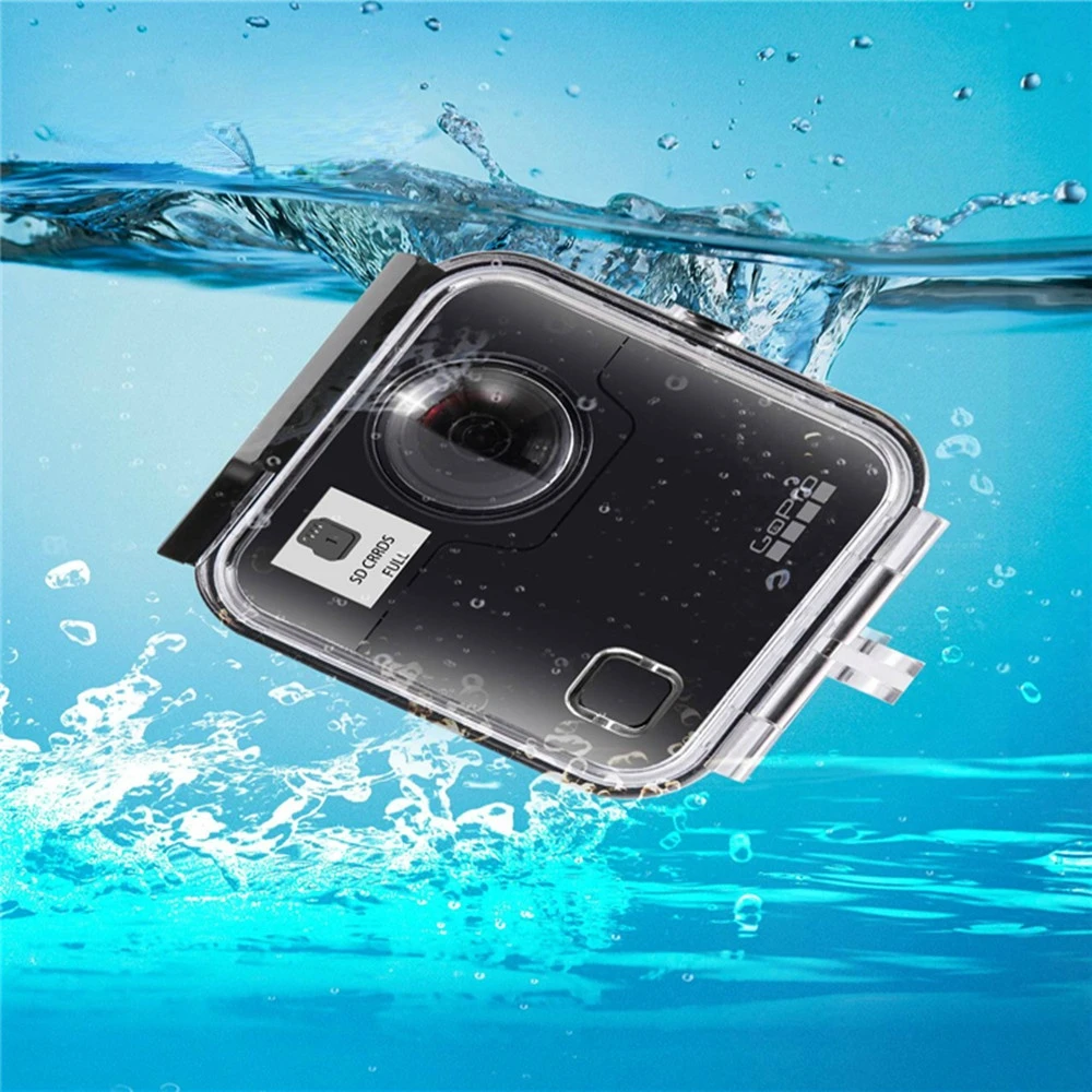Funda trasera impermeable para cámara Gopro Fusion 360, accesorios para Cámara de Acción, 40M