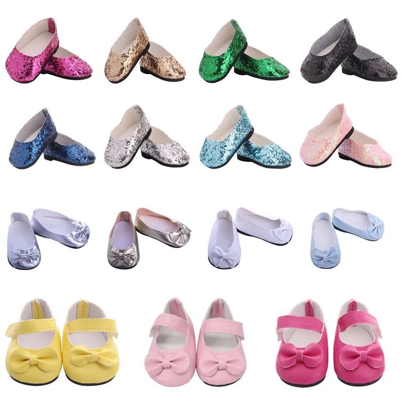 

2020 Least Shoes 15 Style Fit 18 Inch American Doll&43 Cm Baby New Born Reborn Doll, Our Generation,Christmas Girl`