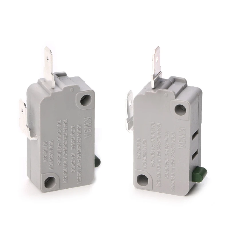 2Pcs KW3A microinterruttore porta forno a microonde 125V/250V 16A interruttore normalmente aperto di alta qualità