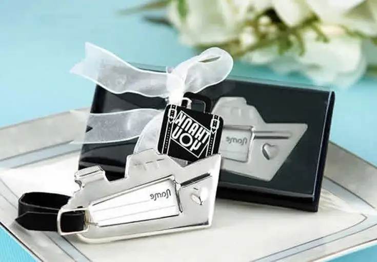 50pcs Romantic Wedding Favor Destination Love Cruise Ship Wedding Luggage Tag Gift for Party Decoration Guest Gift Wholesale