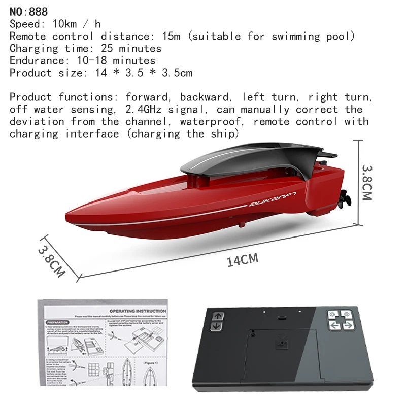 Mini Remote Control Aircraft Carrier Military Model Ship Toy Kids Electric Rc Speed Boat Children Pool Water Toys for Boys Girls