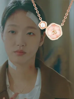 Kim Go Eun Korean Drama iu Lee Ji Eun FLOWER same Necklace Korean simple jewelry Pendant