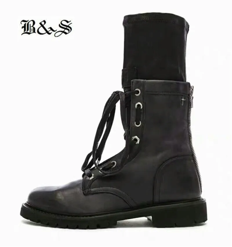 

2020 NEW women Calfskin genuine leather Quality new designer motorcycles Boots Elastic sheepskin sock luxury women Boots