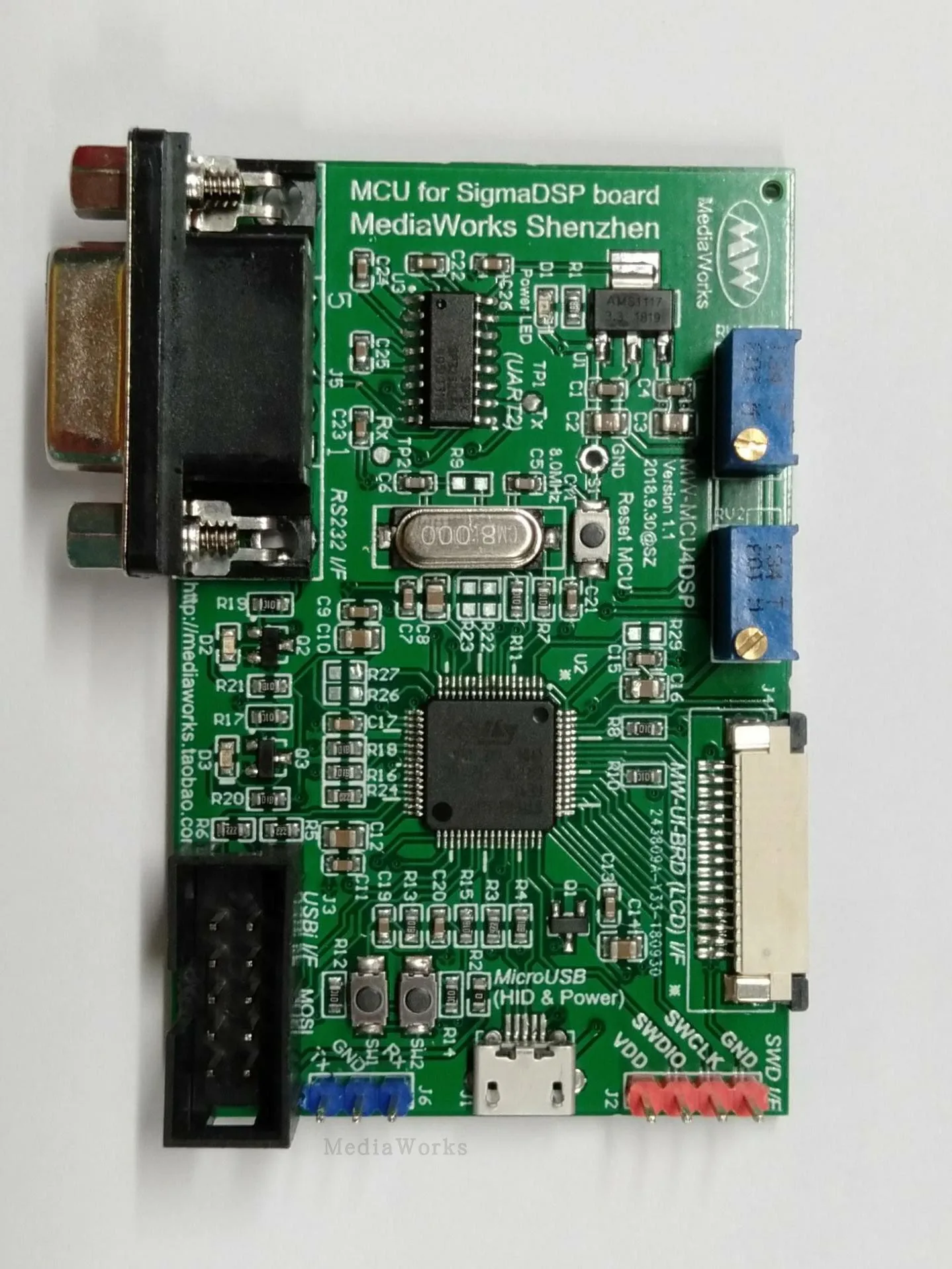 

Control Board of MCU 4 DSP Board Adau1452 / Adau1466 SigmaDSP Control Board