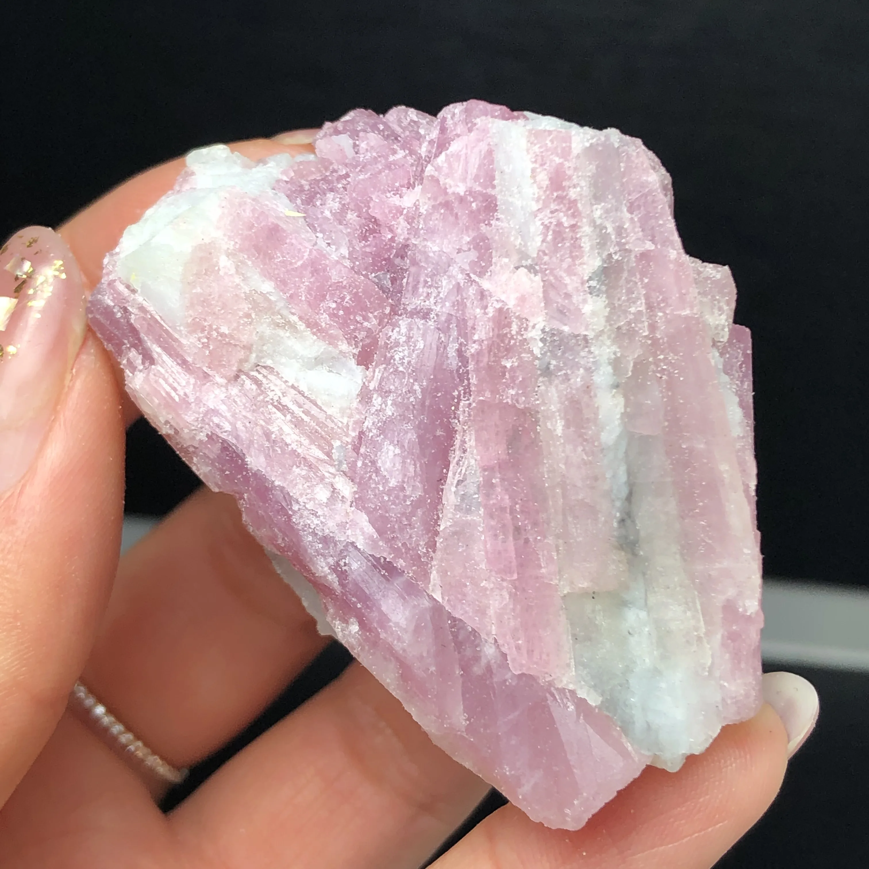 1Pcs Natural Green Pink Tourmaline Crystal Mineral Association Rough Stone Specimen  Rock Rare Original