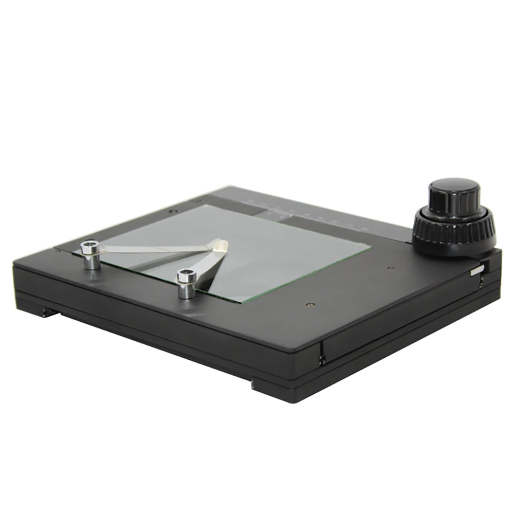 

Microscope Mobile Platform X Y Axis Rotating Bracket Micrometer Sliding Stage Objective Table Work Stand For Stereo Microscope