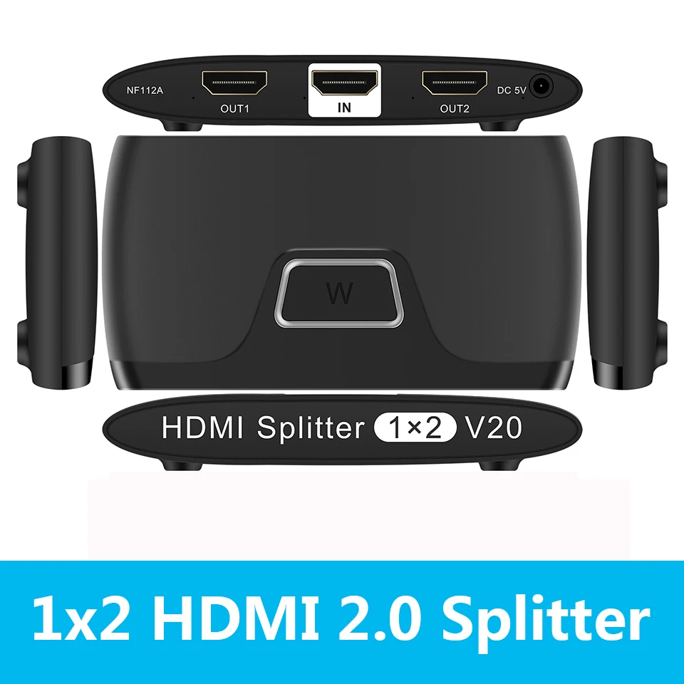 

WIISTAR 4K 1x2 HDMI 2.0 Splitter HDR HDMI Splitter 1x2 4K HDMI Splitter HDCP 2.2 1080P HDMI Splitter Switcher for PS4 Apple TV