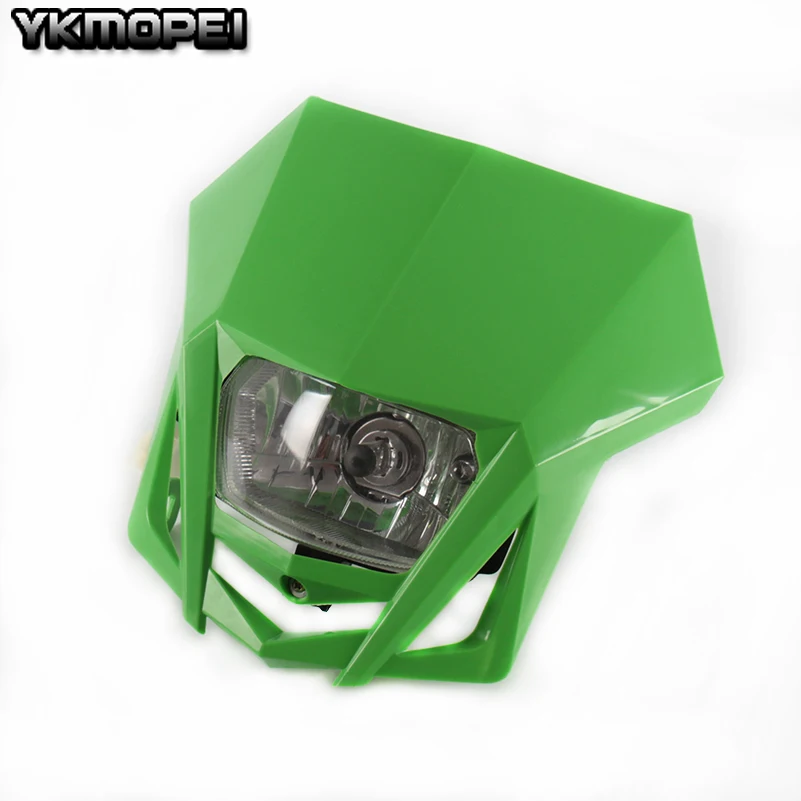 Universal Headlights Headlamp For CR YZ RM KX EXC DR Husaberg Husky Gas Gas CRF YZF WRF KXF KLX RMZ RMX DRZ Black