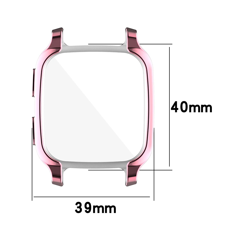 Full Screen Protector For Garmin Venu SQ/SQ 2 Electroplated TPU Protective Case Shell Frame for Garmin Venu SQ Music