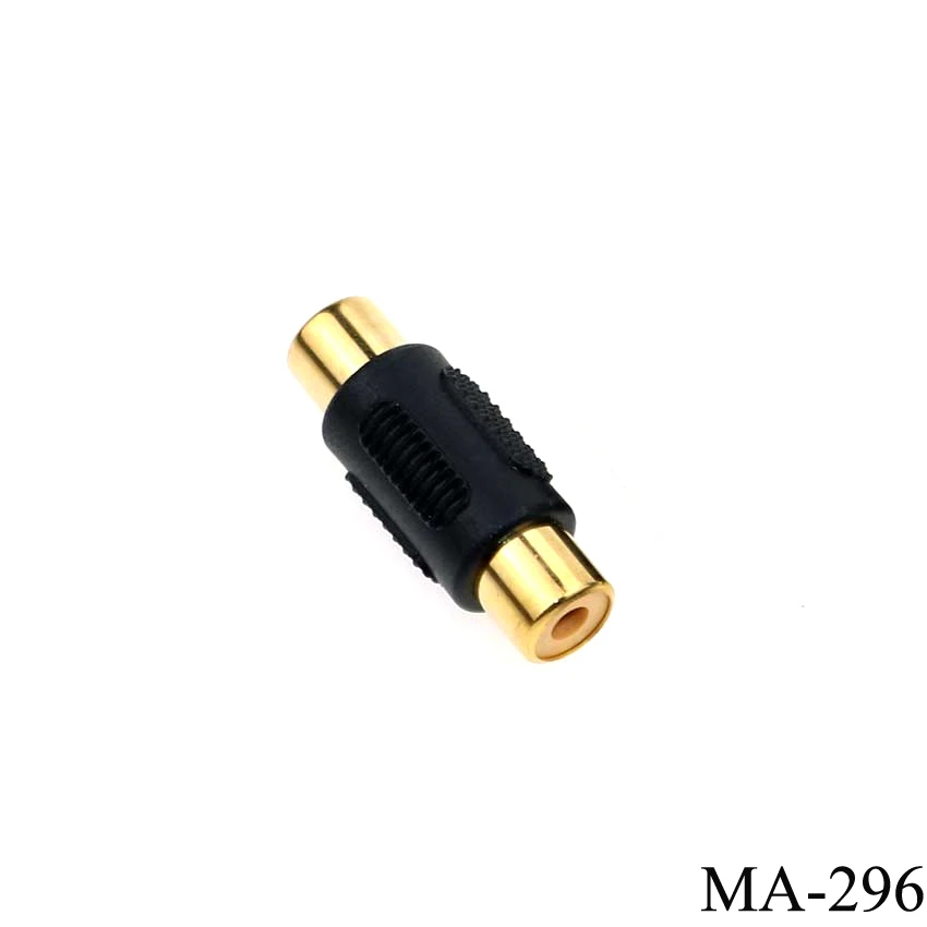 1PCS RCA Female to RCA Female Audio Video Cable Jack Plug Adapter Connector RCA to 2/3 RCA Jack