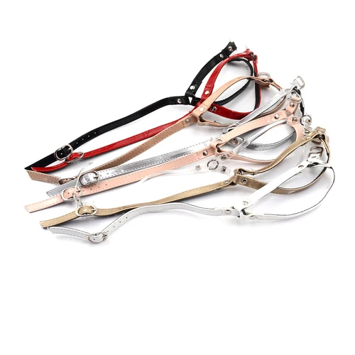 Imagen 2 del producto Correa de cuero PU para zapatos de mujer, correa de encaje para sujetar tacones altos sueltos, cinturón de diseño creativo conveniente para el tobillo, 1 par