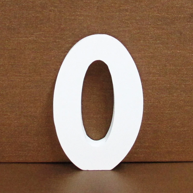 1pc 10cm White Wood Numbers 0-9 Wooden DIY Arabic Numerals Ornaments Art Crafts Standing Party Wedding Home Decor