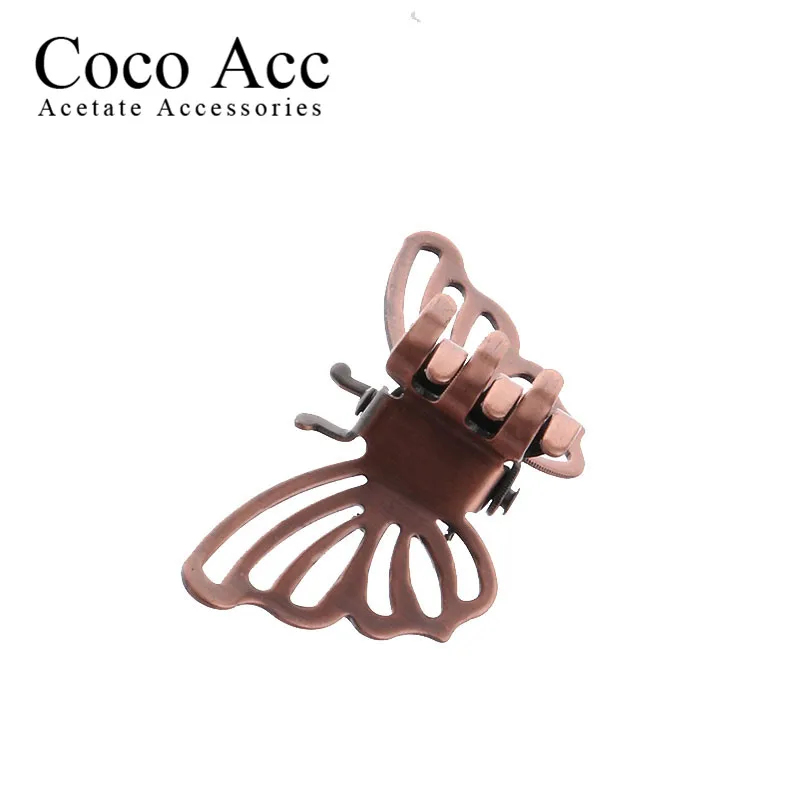 2019 winnter hot sale black copper fashion design metal small mini hair claws jaw clasp clamp clips accessories