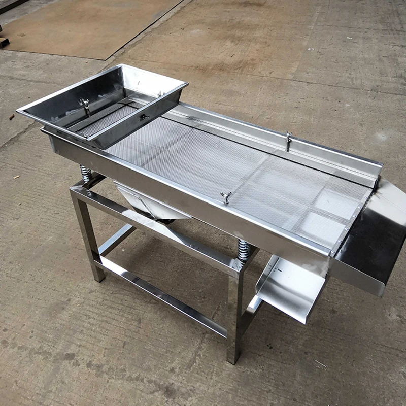 振動スクリーニング機選別機ステンレス鋼シーフード振動スクリーン全自動分離装置