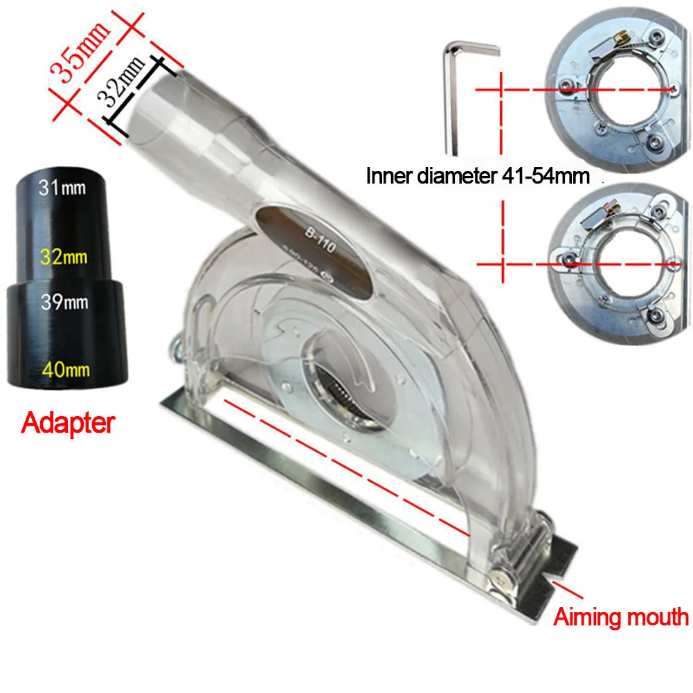 Convertible Clear Cutting Transparent Grinding Dust Cover for 45 Angle Grinder 3/4/5