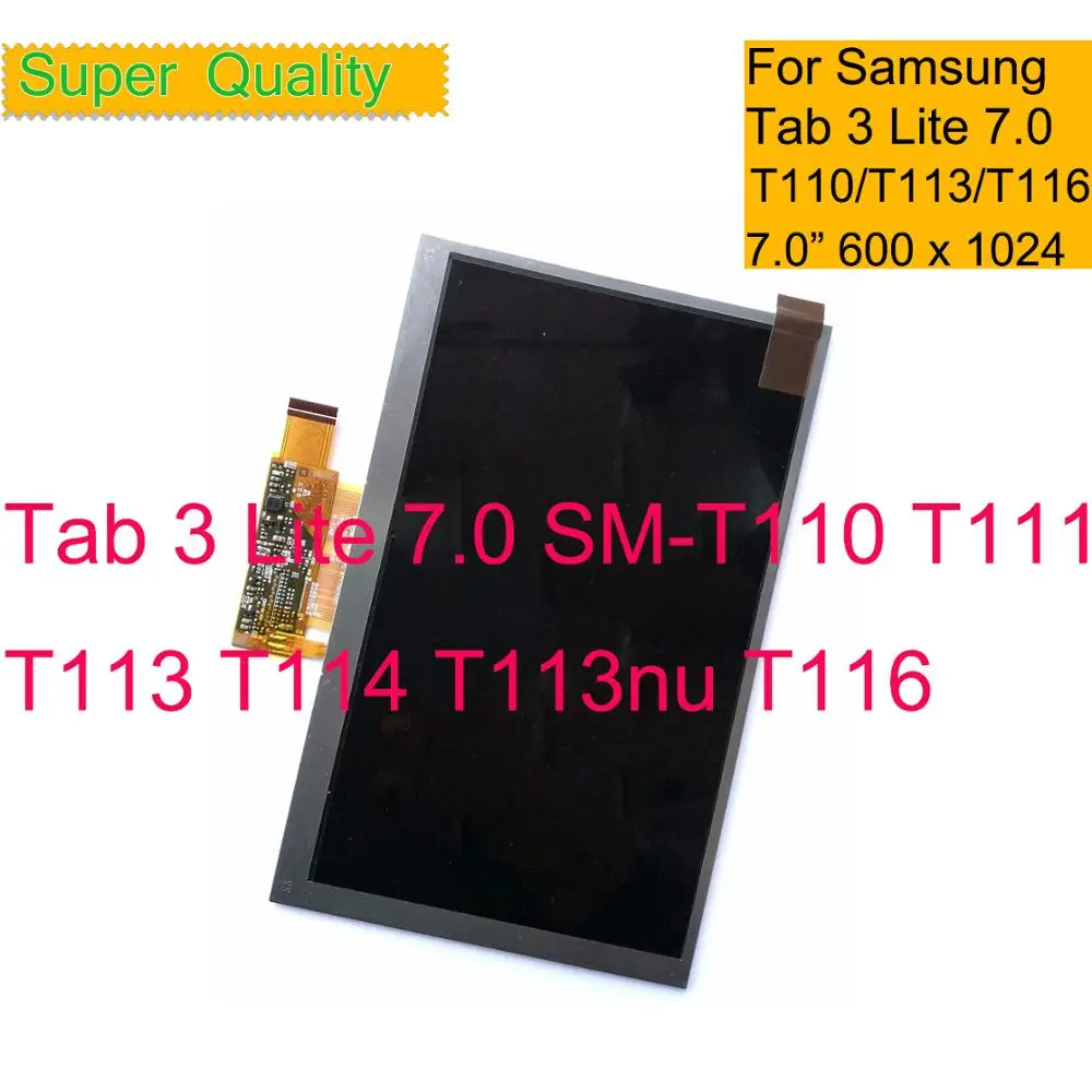 10Pcs/lot For Samsung Galaxy Tab 3 Lite 7.0 SM-T110 T111 T113 T114 T113nu T116 LCD Display Screen Monitor Replacement