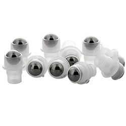 10Pcs/lot Stainless Steel Roller Balls Head Ball Plug Suit for 10ml 5ml Glass Roller Bottles Essential Oil Roller Bottles