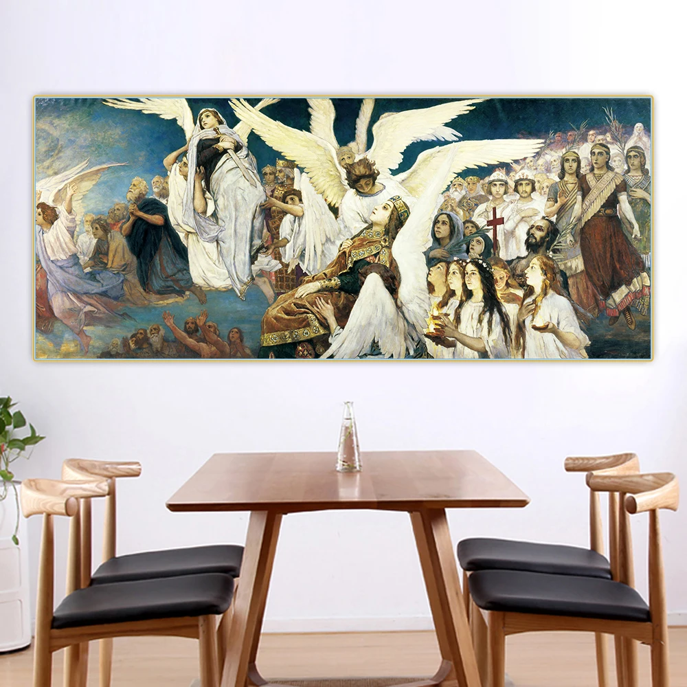 Viktor Vasnetsov《The joy of the righteous in the Lord》Canvas Oil Painting Vintage Aesthetic Picture Wall Decor Home Decoration