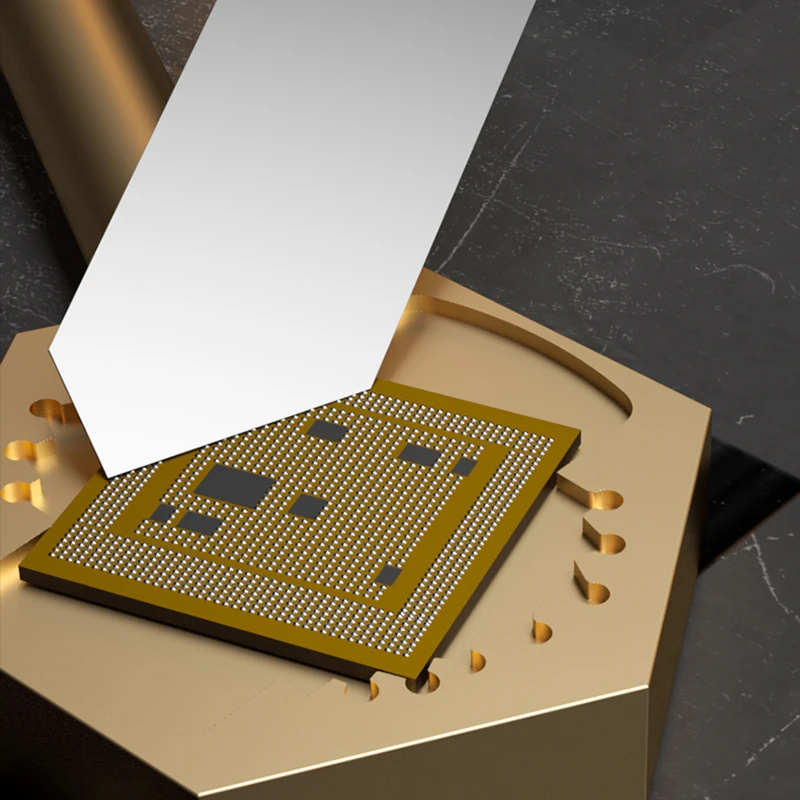 Imagem -04 - Plataforma de Aquecimento de Cobre Puro Mecânico para Iphone a8 a9 A10 A11 A12 A13 A14 Cpu Chip Cola Remoção Ponta de Ferro de Solda para 936 Estação