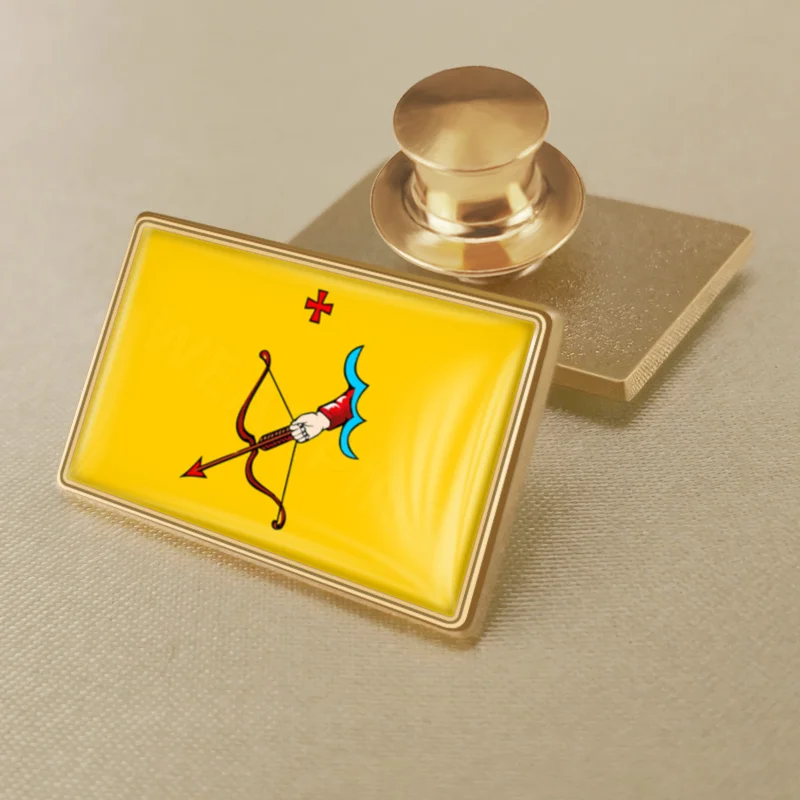Coat of Arms of Kirov Oblast of Russian Federation Flag Lapel Pins Broochs Badges - Image 5