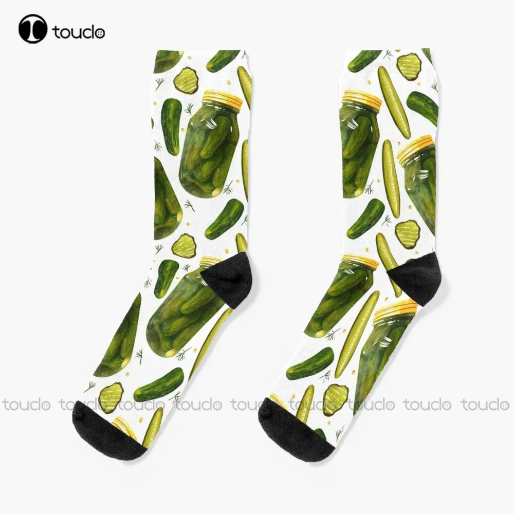 Pickles Pickles Pickles By Christine Leader Socks Men Socks Personalized Custom Unisex Adult Teen Youth Socks 360° Digital Print