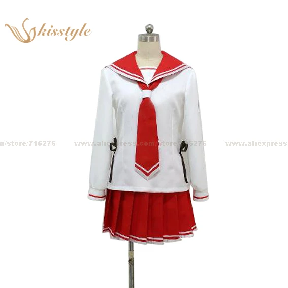 

Kisstyle Fashion Aria The Scarlet Ammo Riko Mine Sailor Suit Cloth Winter Uniform Cosplay Costume Custom-Made