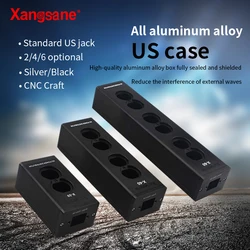 Xangsane hifi filtr zasilania powłoki stopu aluminium moc US gniazdo 2/4/6 opcjonalnie listwa sieciowa czarny/srebrny