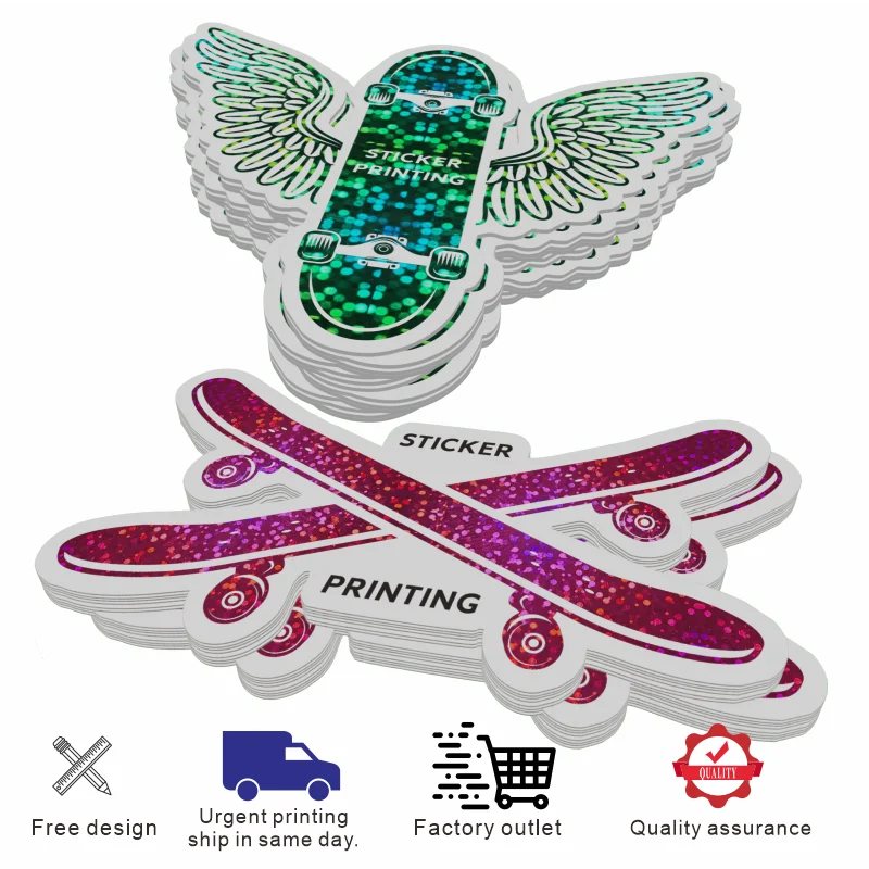 

Custom Hot Foil Stamping Sticker Label Printing