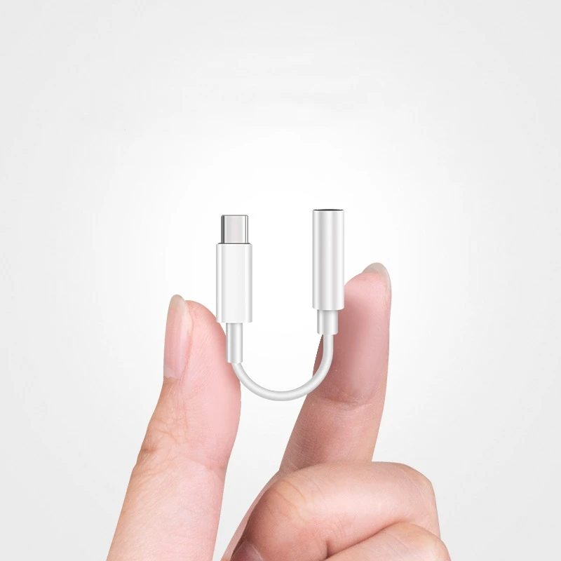 Adaptador de Audio tipo C a auriculares de 3,5mm, adaptador adecuado para Samsung y Huawei de alta calidad